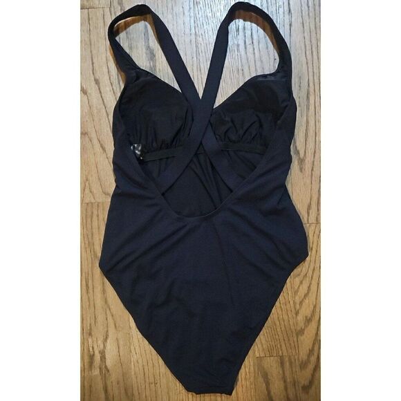 Sea Angel Textured Bathing Suit Cross Back Straps Women's Size XL - Picture 2 of 3